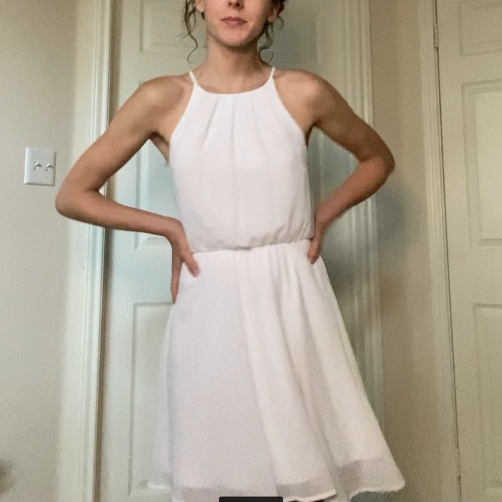White Graduation or Sorority Initiation Dress